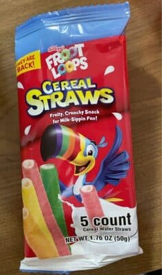 Fruit Loops Cereal Straws