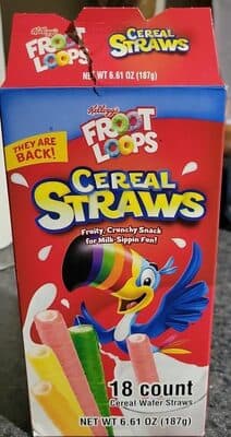 Front loops cereal straws