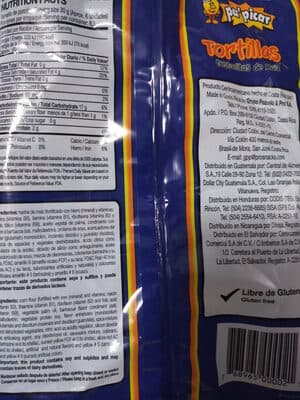 Tortillas tostaditos de Maz