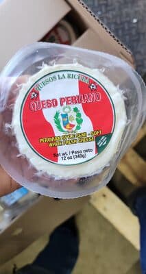 Peruvian Style Fresh Part Skim Milk Cooking Cheese