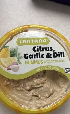 Citrus, Garlic & Dill Hummas