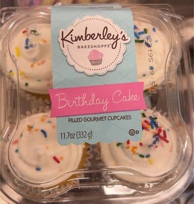 Birthday cake cupcake