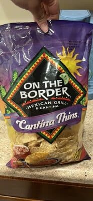 9.125 oz On The Border Cantina Thins Tortilla Chips
