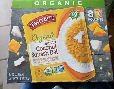 Indian coconut squash dal