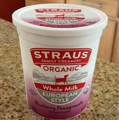 Blueberry Pomegranate Whole Milk European Style Yogurt