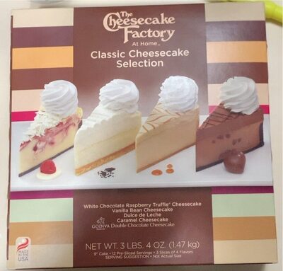 Classic cheesecake selection