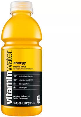 Energy Tropical Citrus Flavored Nutrient Enhanced Water Beverage