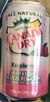 Sparkling Seltzer Water, Raspberry