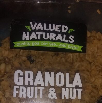 Valued Naturals Granola Fruit And Nut