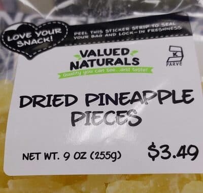 Dried Pineapple Pieces