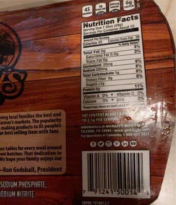 Godshall's Smoked Sliced Turkey Bacon