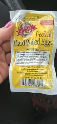 Peeled Hard Boiled Medium Eggs