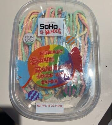 Sour Rainbow Spaghetti Straws