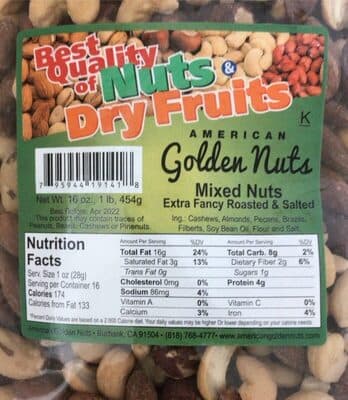Extra Fancy Roasted & Salted Mixed Nuts