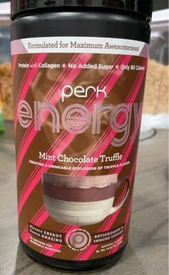 Energy mint chocolate truffle
