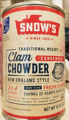 New England Condensed Clam Chowder