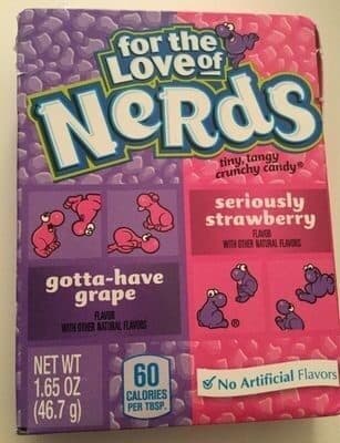 Nerds, Tiny Tangy Crunchy Candy, Seriously Strawberry, Gotta-Have Grape