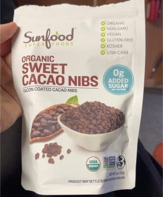 Sweet Organic Cacao Nibs