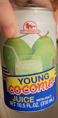 Sun & Dragon, Young Coconut Juice With Pulp