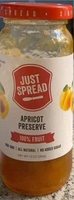 Just spread Apricot Preserve
