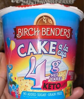 Grain Free No Added Sugar Keto Birthday Cake Cup