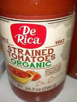 Organic Strained 100% Italian Tomatoes