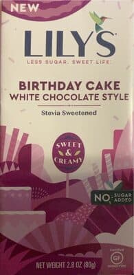 White Chocolate Style Birthday Cake