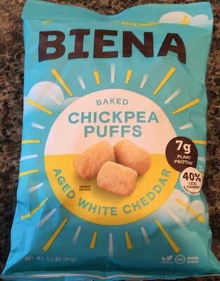 Aged White Cheddar Baked Chickpea Puffs