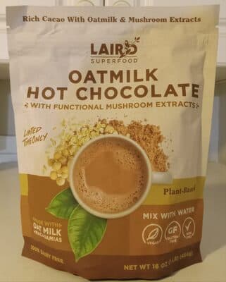 Oatmilk Hot Chocolate with Functional Mushroom Extracts