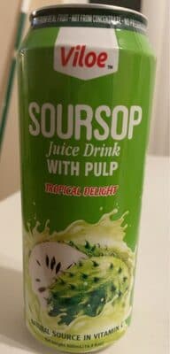 Soursop juice drink with pulp