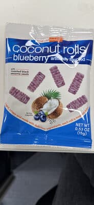 Coconut Rolls Blueberry