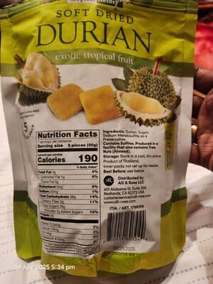 Soft Dried Durian