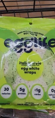 Italian Style Egg White Wraps
