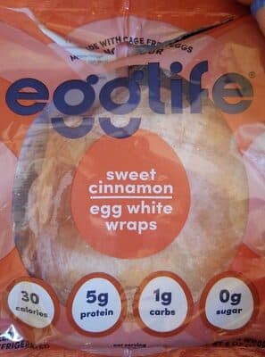 Sweet Cinnamon Egg White Wraps