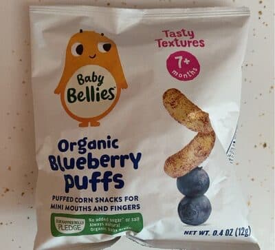 Bellies organic blueberry puffs
