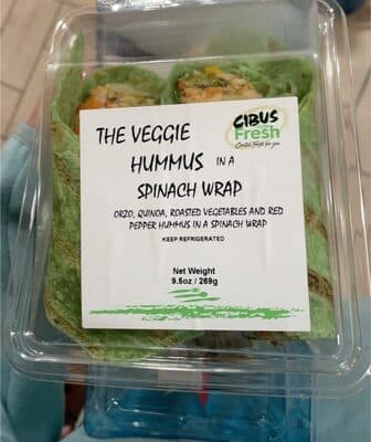 The Veggie Hummus Wrap