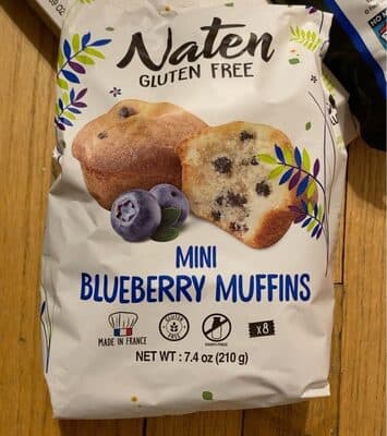 Nate. Gluten free mini blueberry muffins
