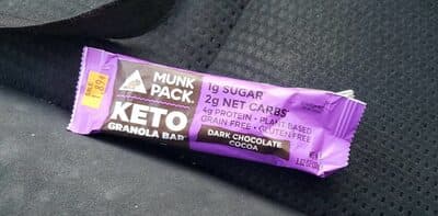 Dark Chocolate Cocoa Keto Granola Bar