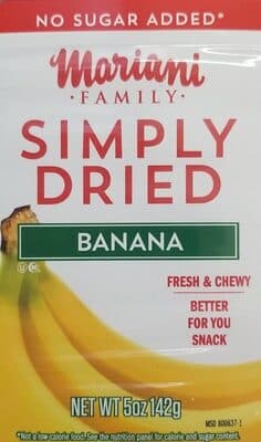 Simply Dried Banana