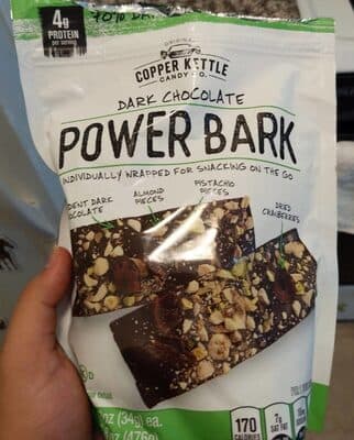 Dark chocolate power bark