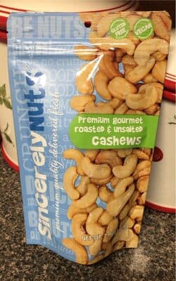Premium Gourmet Roasted & Unsalted Cashews