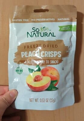 Freeze-Dried Peach Crisps