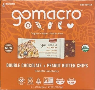 Double Chocolate + Peanut Butter Chips Macrobars