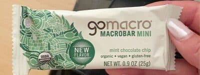 mint chocolate chip macrobar
