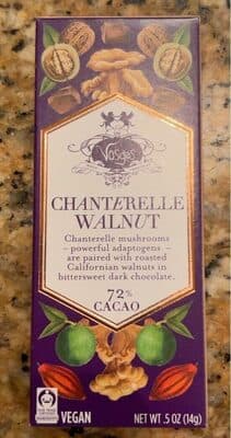 Chanterelle Walnut Dark Chocolate Bar