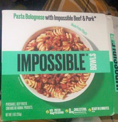 Pasta Bolognese with Impossible Beef & Pork