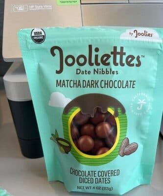 Matcha Dark Chocolate Date Nibbles