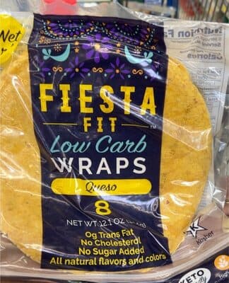 Low carb wraps queso