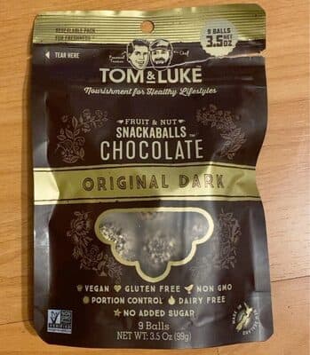 Fruit And Nut Snackaballs Chocolate Original Dark