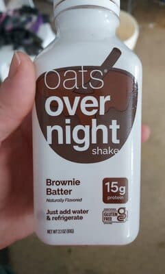 Oats Overnight Shake Brownie Batter